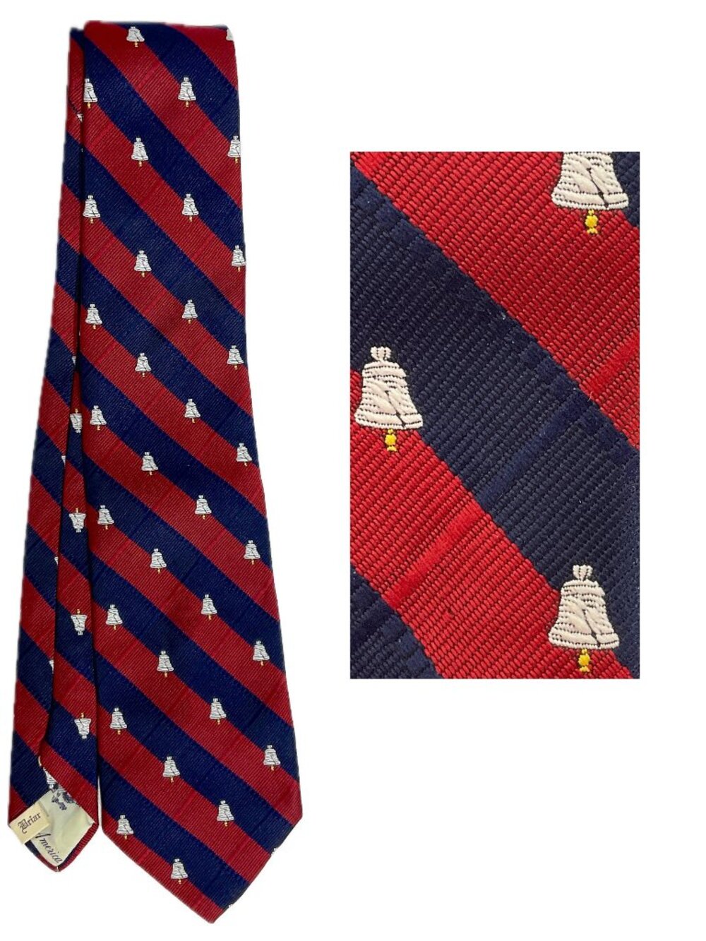 Vintage Briar Tie American Bicentennial Liberty Bell Limited Edition Pride of Am